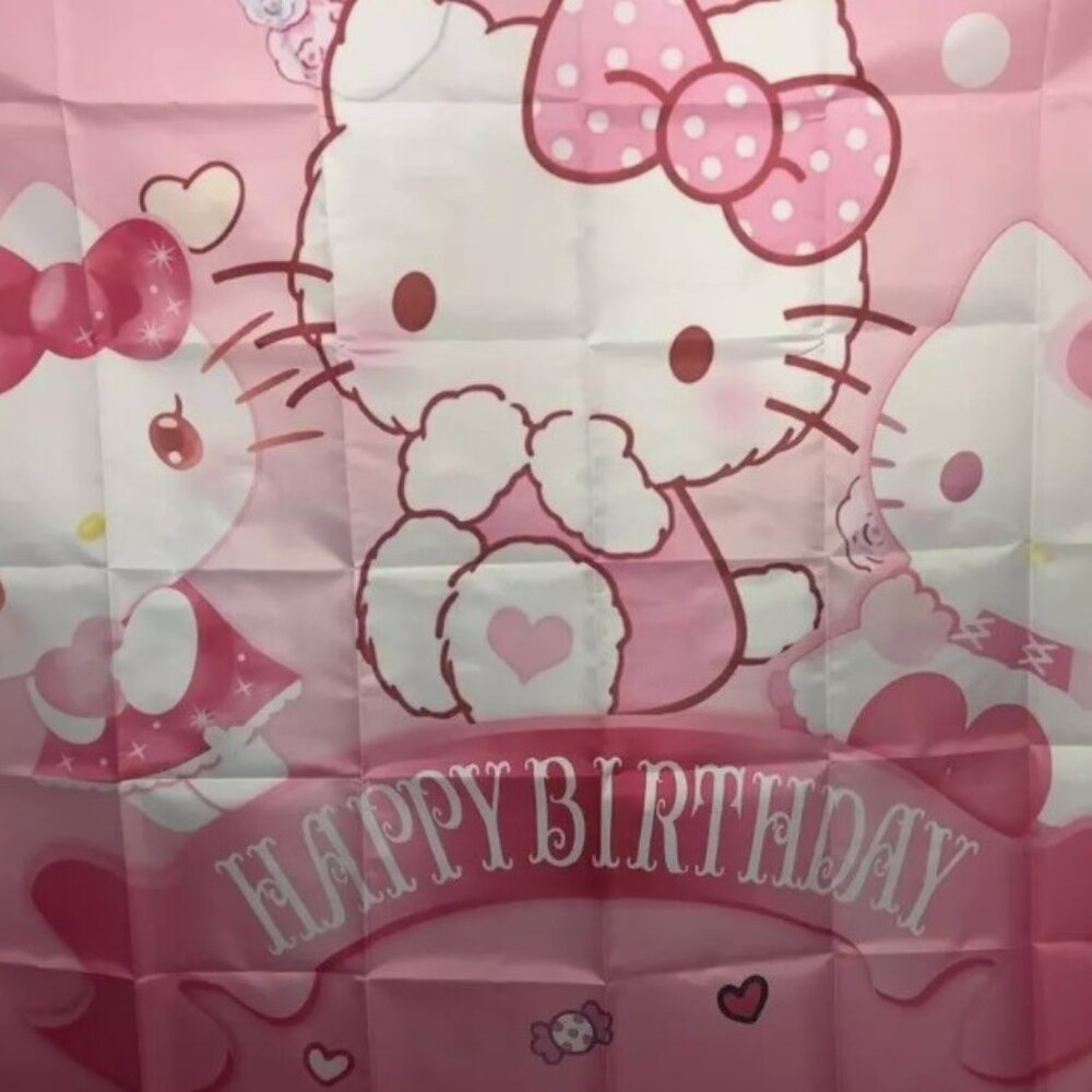 Hello Kitty Birthday Backdrop